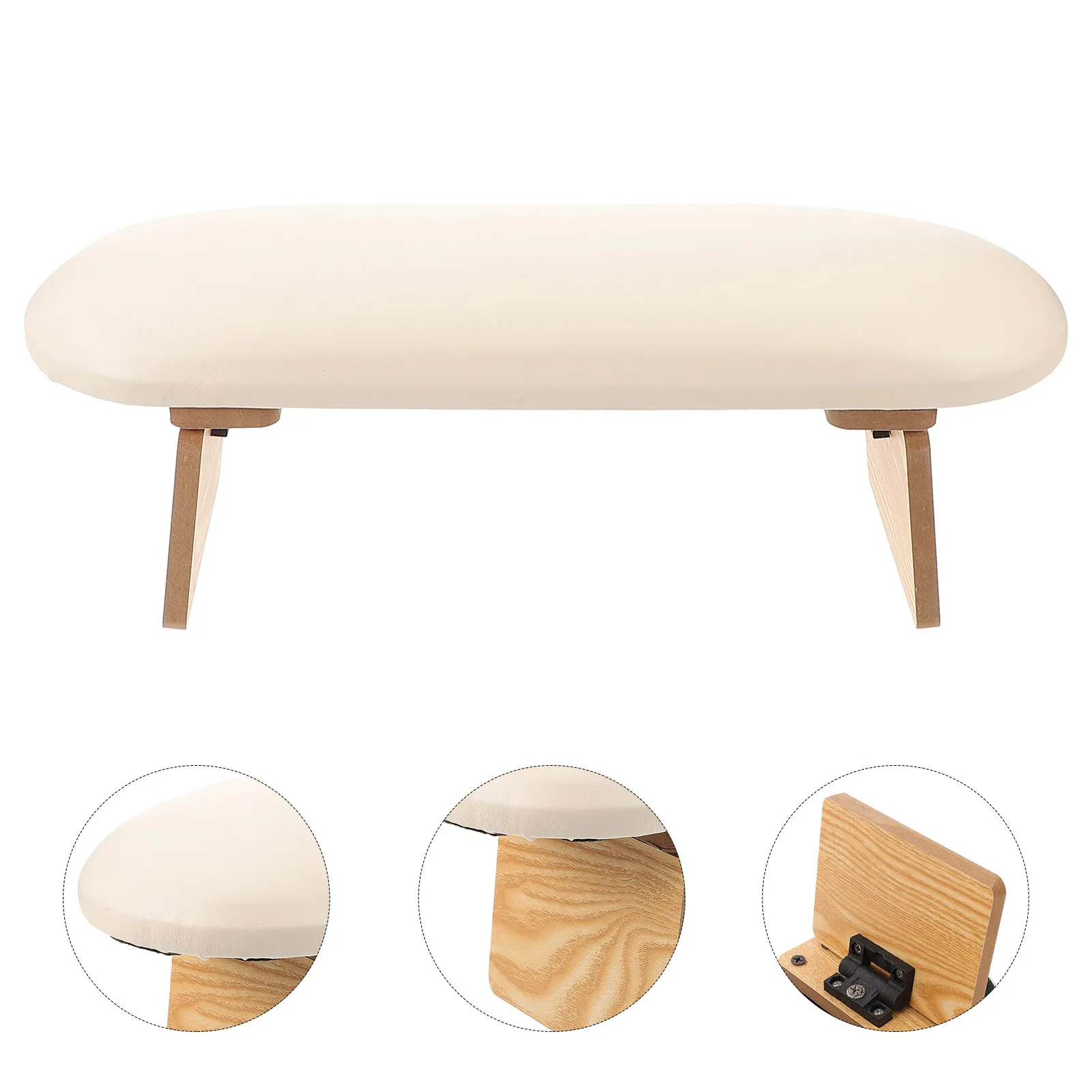 Foldable Portable Nail Hand Rest Arm Rest Table for Manicure Nail Art Salon Wrist Support Cushion Manicure Table