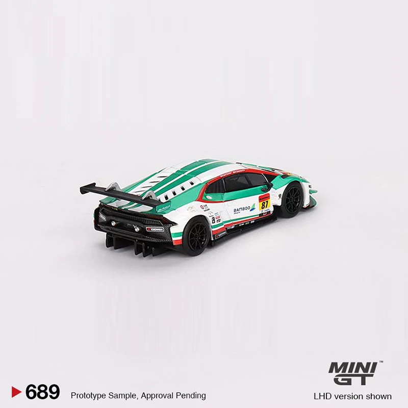 MINIGT-Modèle réduit de voiture Lambor Motoracan GT3 EVnings, véhicule de sport en alliage moulé sous pression, échelle 1:64