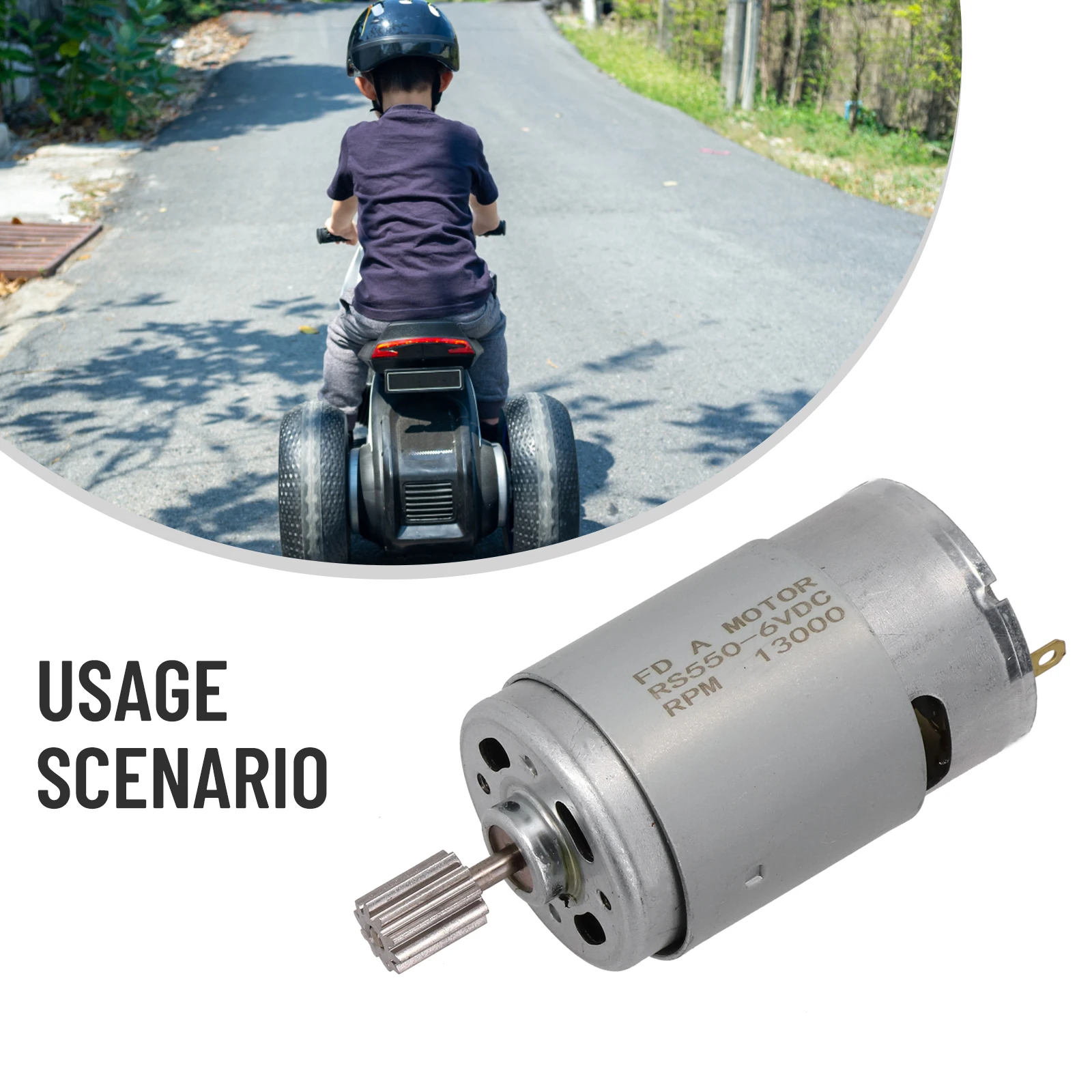 Electric Drill DC Motors For Kids Electric Car 550 RS390 RS380 12V 6V DL555 24V 10 Teeth High-power Motor Tools And Accessories