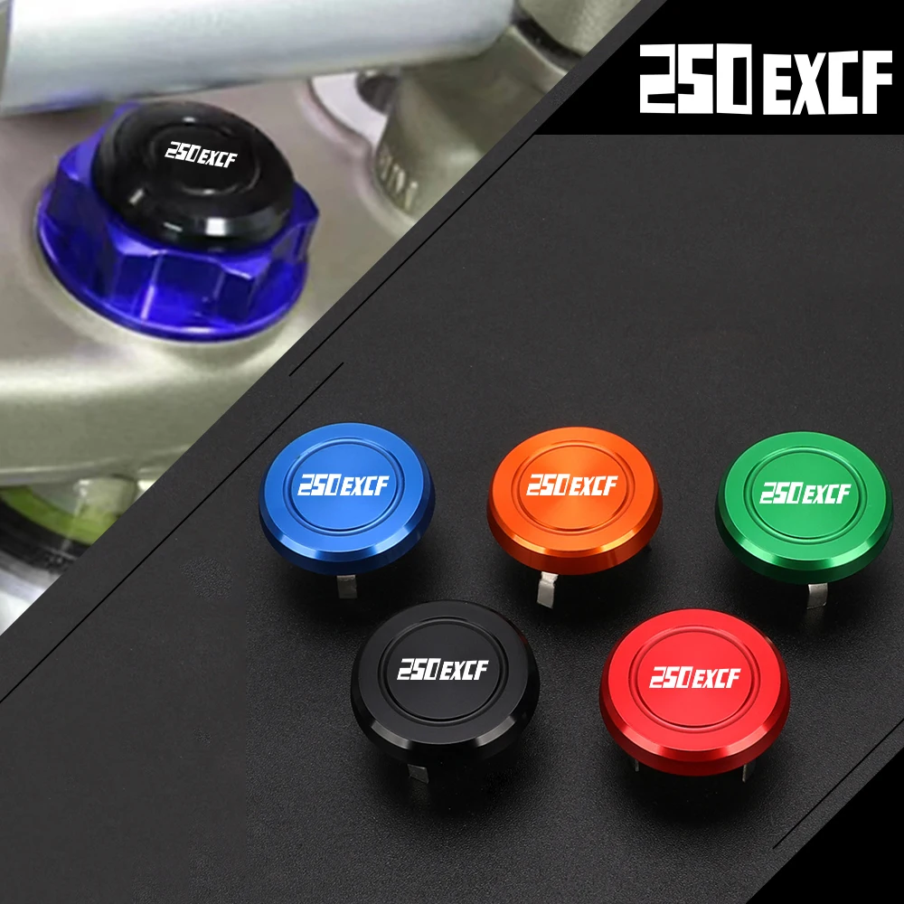 

Motorcycle Accessories Steering Stem Nut Cap Decoration Cover For 250EXCF 250 EXCF 250 EXC-F 2003-2025 2024 2023 2022 2021 2020