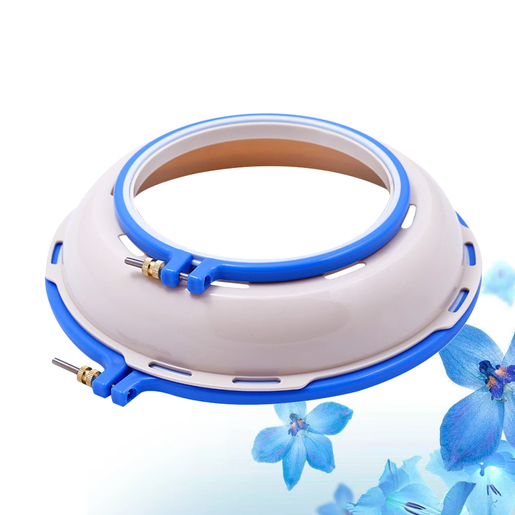 

Round Embroidery Set Durable Plastic Adjustable Cross Stitch Rack Screw Ideal for Embroidery Craft Making Gifts