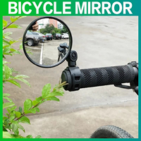 1/2PCS Bike Mirror 360 Degree Adjustable Rotatable Handlebar Mirror Wide Bycicle Accessories Cycling Rear View Mirror Accesorios