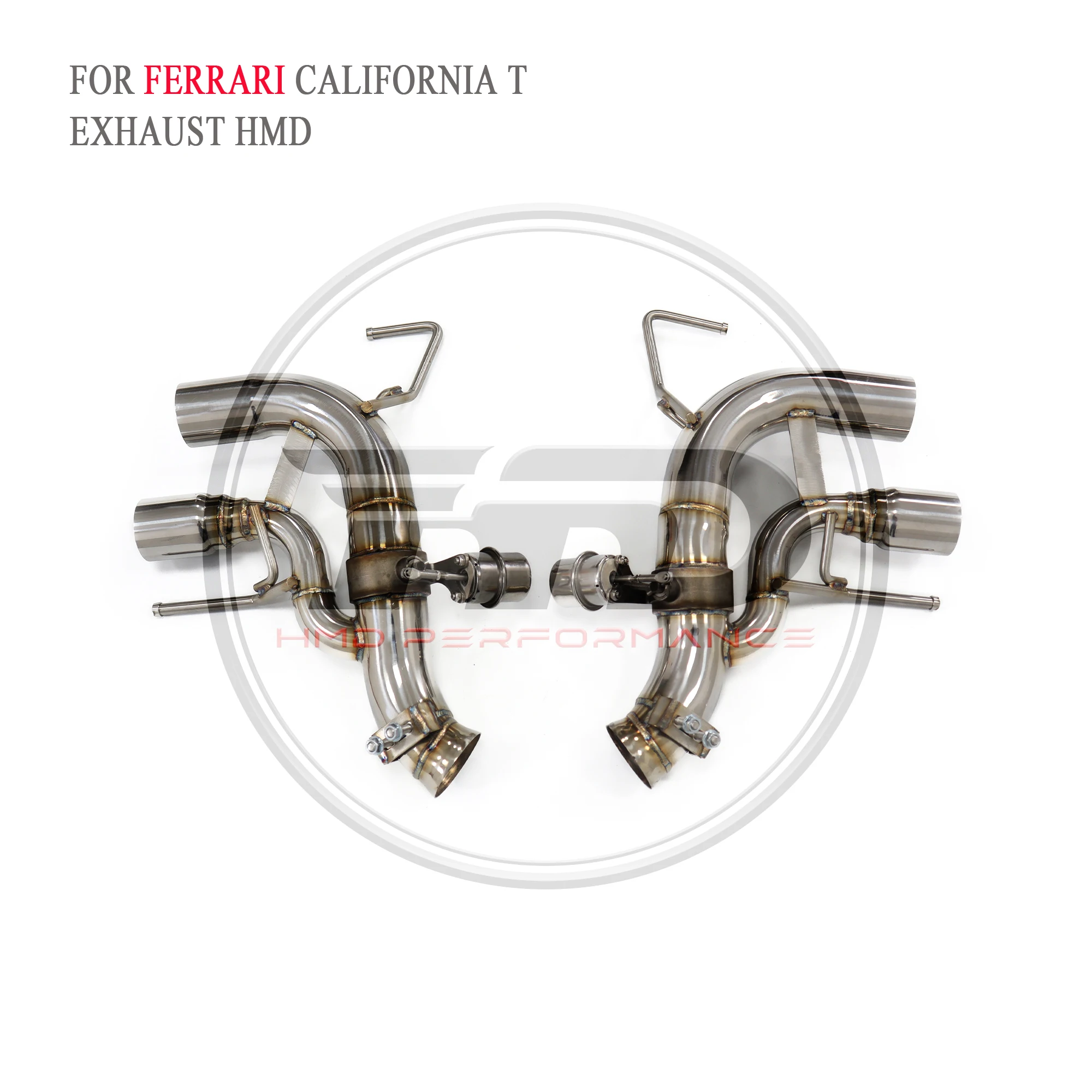 For Ferrari California T catback stainless steel valve exhaust HMD auto parts exhaust system