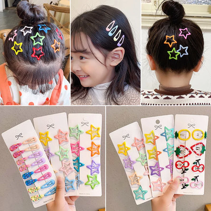 5PC Strawberry Bangs Hair Claw Side Clips for Women Girls Cute Fruit Hairpin Hair Accessories Hair Clip Gift Headwear Ornament