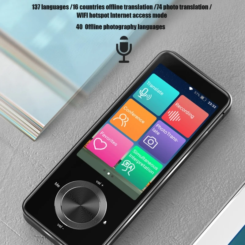 

M9 Intelligent Voice Translation Oral Practice WIFI Wireless Photography Translation Recording Translation Dialogue Translation