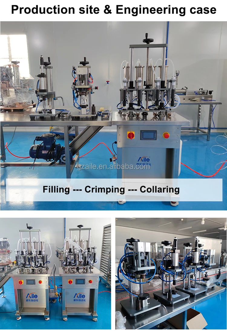 سهلة التشغيل آلة تعبئة العطور كولونيا المياه الندى شبه الأوتوماتيكية بأربعة رؤوس #6