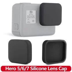 Hero 7/6/5 Silicone Lens Cap Soft Protective Cover Dustproof Len Case For GoPro Hero 7 6 5 Black Action Camera Accessories