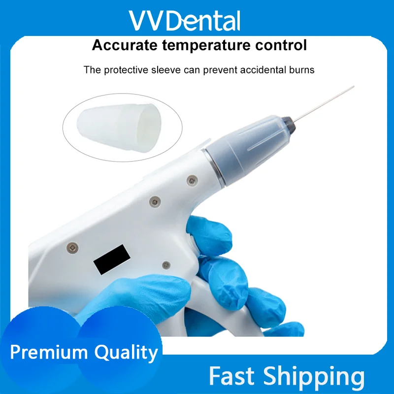 

Dental Endodontic Gutta-Percha 2-in-1 Wireless Filling Gun with 3D Heating Tips Percha Gutta Filling Tool for Dentists