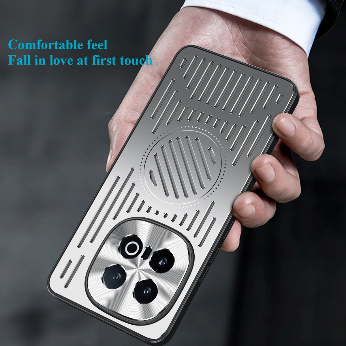 

Case For vivo iqoo13 Luxury aluminum alloy heat dissipation frosted back cover For vivo iqoo 13 shockproof bumper Funda