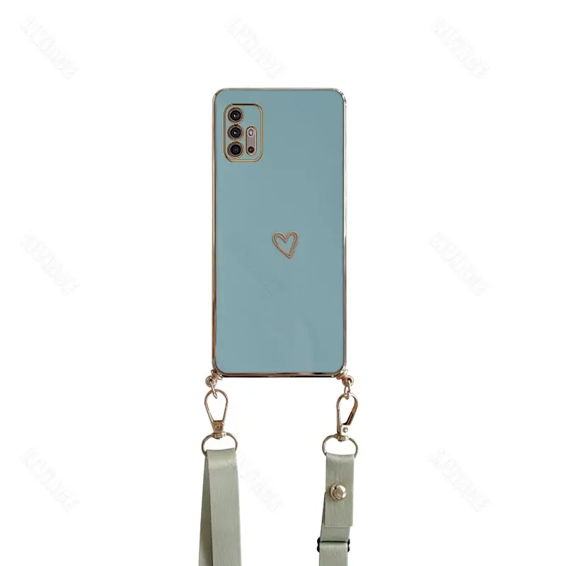 Crossbody Lanyard Strap Phone Case On For Motorola Moto G30 G60 G20 G50 G8 G9 Play G22 G32 G52 G53 G54 G84 G42 G73 G13 G23 Cover