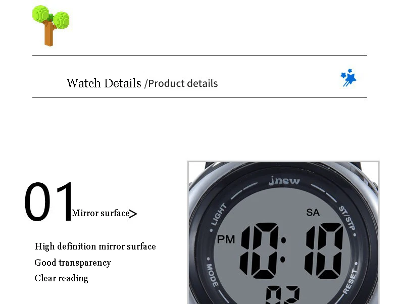 UTHAI C11 Children's Electronic Watch Waterproof Alarm Clock Kids Boy Student Multi-functional Cartoon Sports Astronaut Planet
