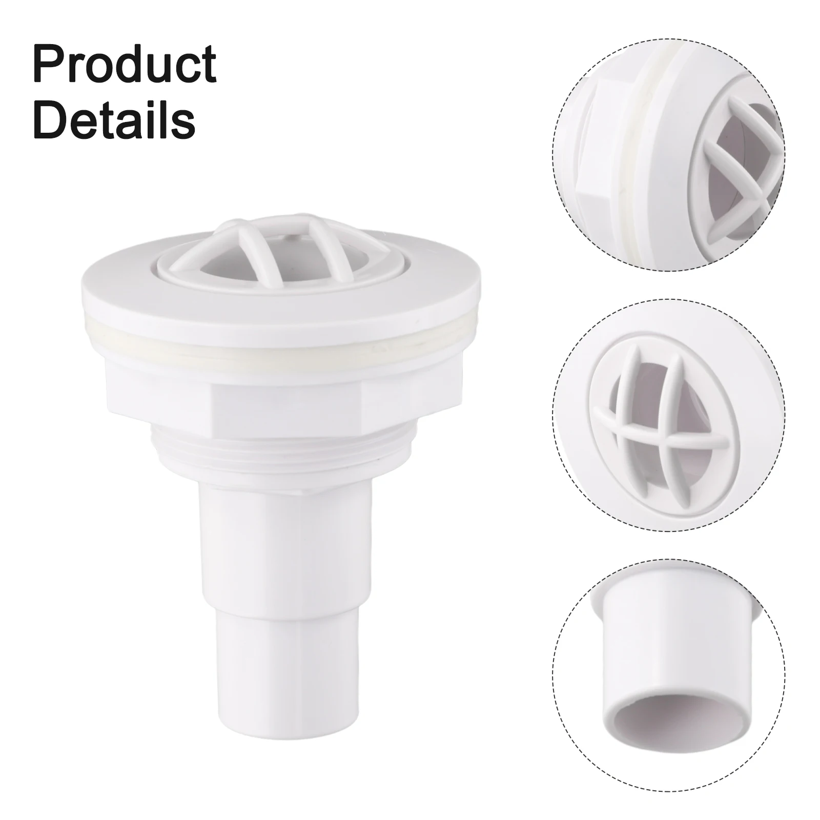 Buse murale pour piscine Hayward SP1026D pour un débit d'eau optimal, compatible avec les raccords d'entrée standard de 32 à 38 mm