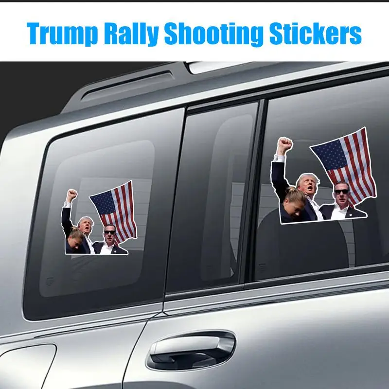 Car Sticker Decals 10pcs Election Support Labels For US Presidents Commemorative Automobile Decals For Car Window Vehicle Bumper