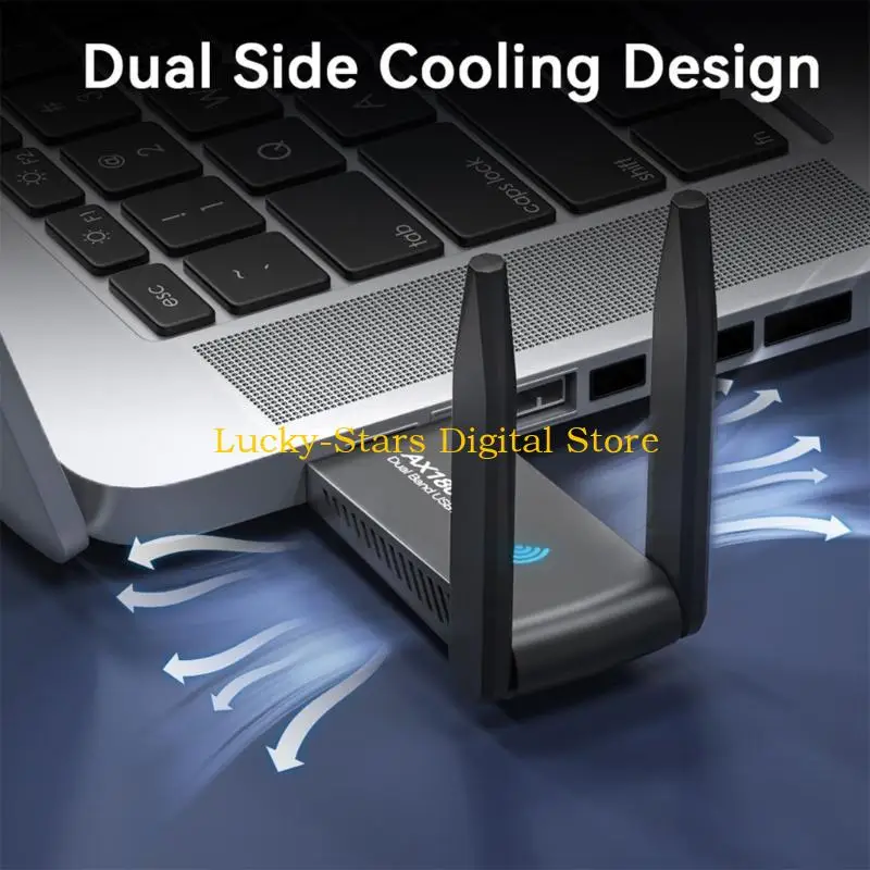 T3EE USB WiFi 6 อะแดปเตอร์ 802.11ax 1800Mbps 2.4GHz 5GHz USB Wi-Fi Wireless Card