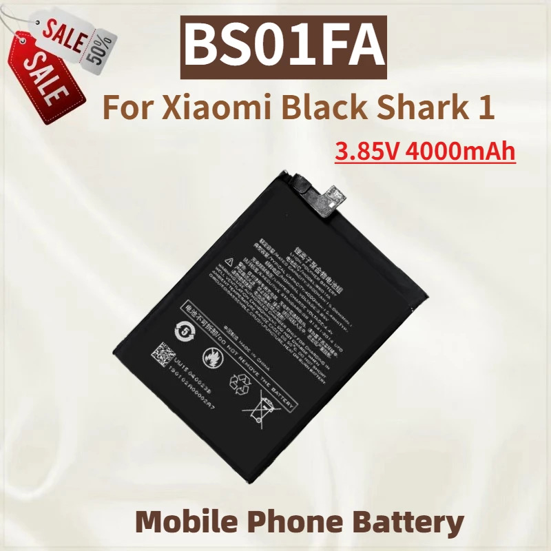 

High Quality BS01FA Mobile Phone Battery 3.85V 4000mAh For Xiaomi Black Shark 1 Brand New Replacement Battery