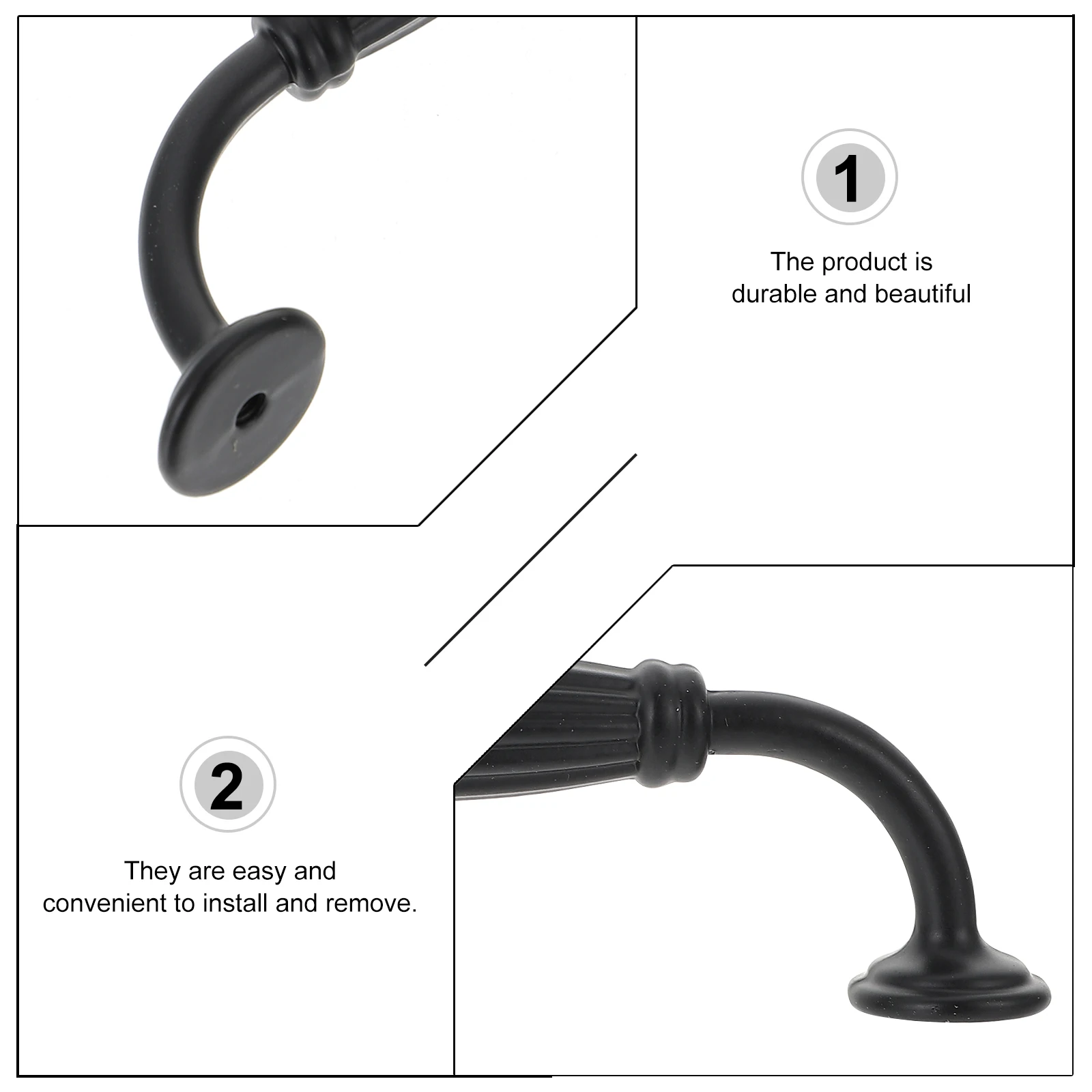 

6 Pcs Aluminum Door Handle Drawer Pulls Cupboard Modern Alloy Kitchen Cabinet Handles Furniture