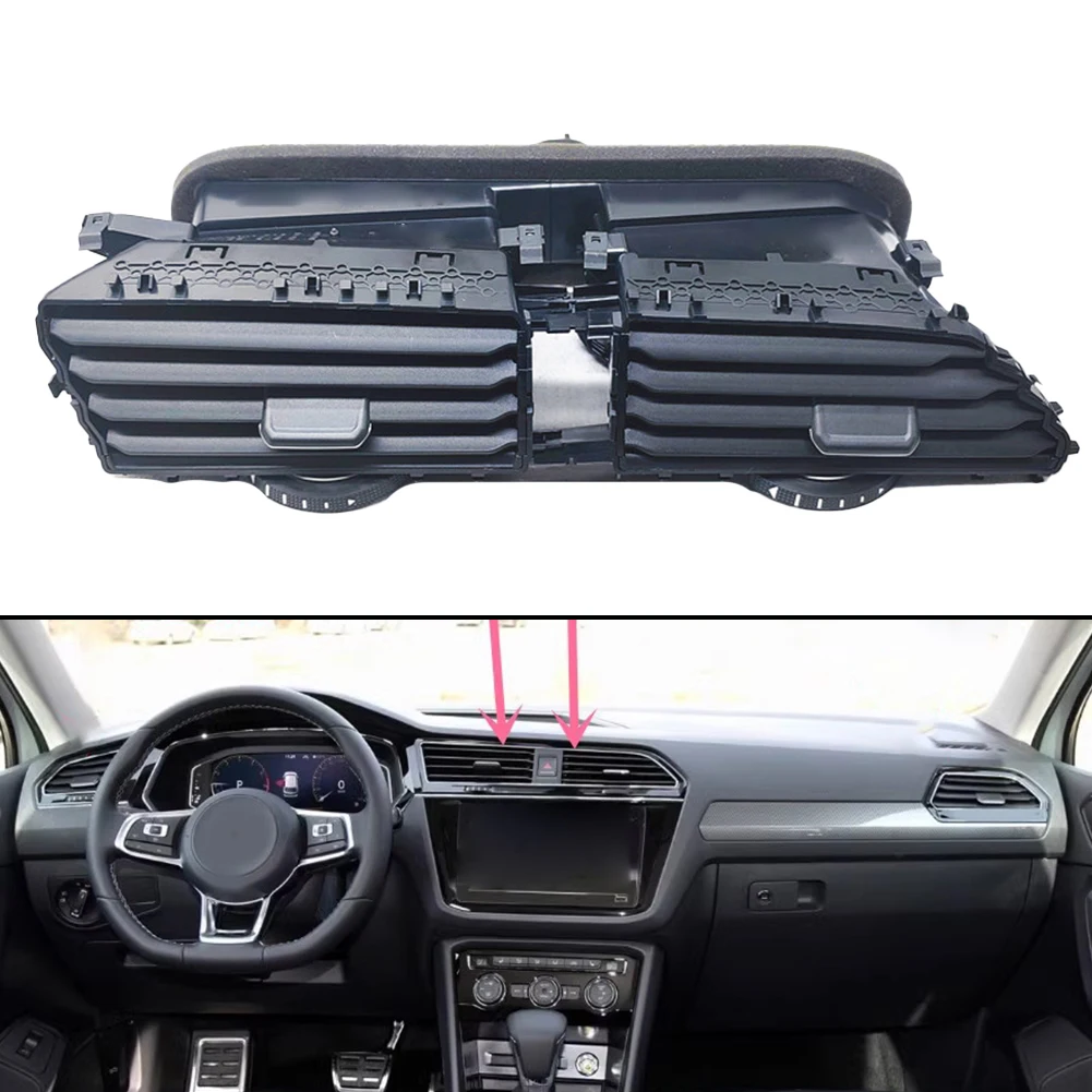 Car Dash Air Conditioning Vent Grille For Tiguan L 2016-2022 5NG819728 Center A/C Outlet Direct Replacement Interior Parts
