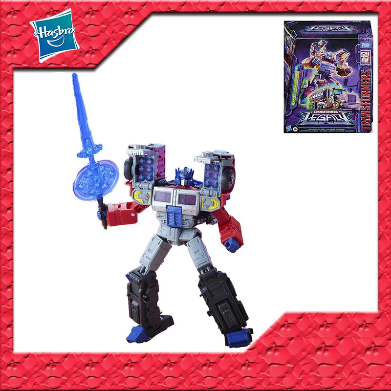 

In Stock Original TAKARA TOMY Transformers LASER OPTIMUS PRIME Leader PVC Anime Figure Action Figures Model Toys