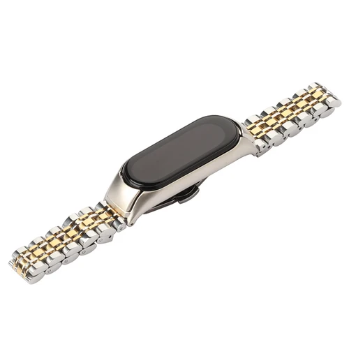 Imagen 2 del producto Correa de Metal para Xiao Mi Band 10, 9, 8, 7, 6, 5, 4, 3, pulsera de acero inoxidable para Miband 10 9, pulsera, Correa