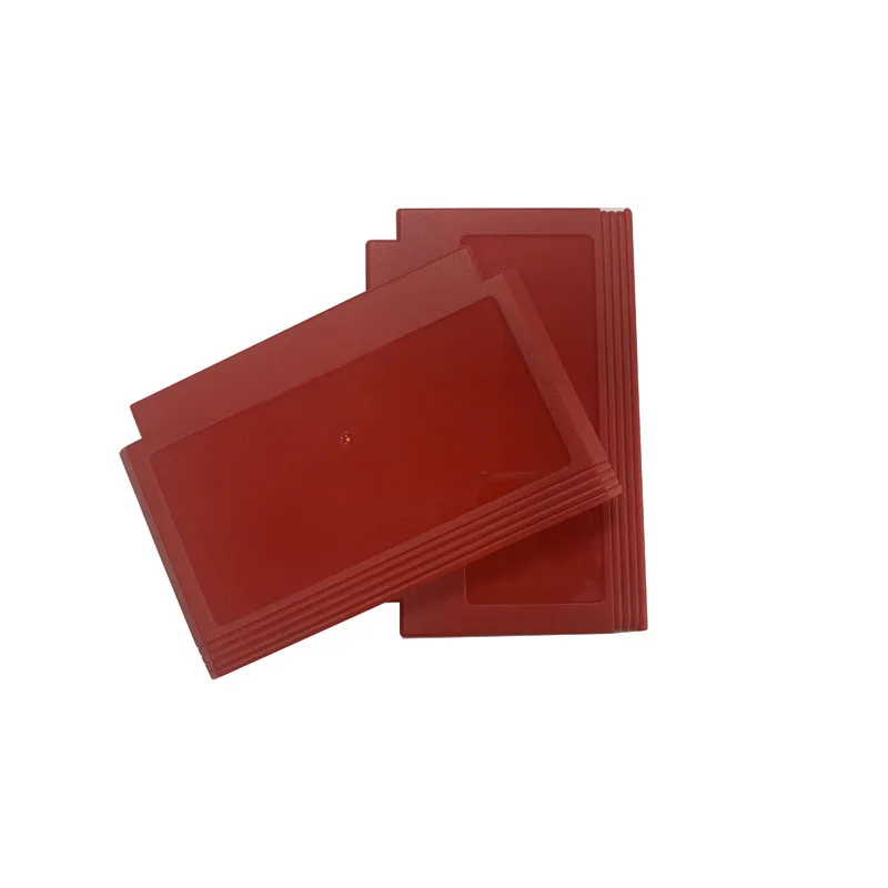 Game Cartridge Replacement Plastic Shell for konami 8bit Game Card for FC Transparent red color Japan version