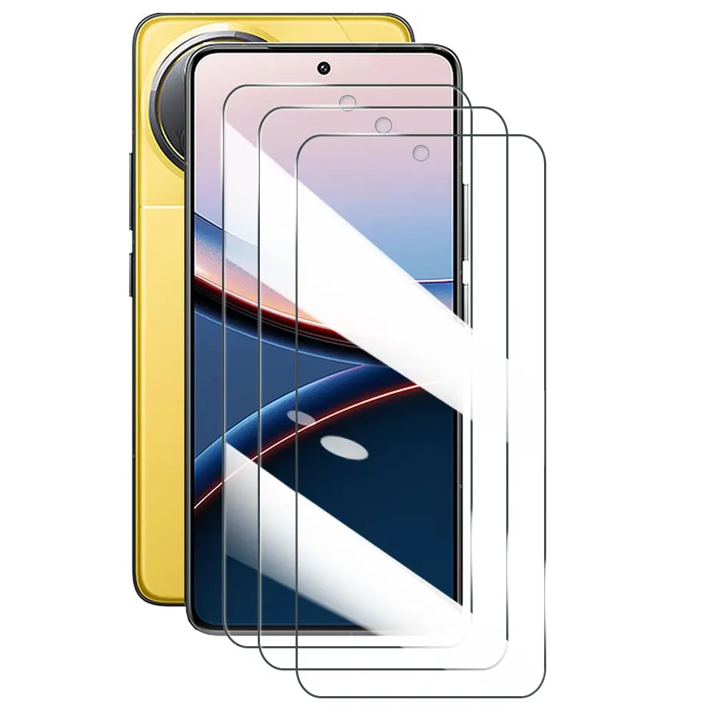 Protecteur d'écran pour Xiaomi POCO X7 X6 X5 X4 GT X3 Pro, 3 pièces, Film de protection en verre trempé pour POCO C65 C51 C75 5G C50 C40 C31