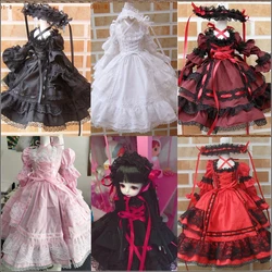 Custom BJD Doll Clothes 6 Colors Classic Dress 1/4 1/6 1/3 1/2 Elegant Princess Long Dress DD MSD YOSD Doll Accessories