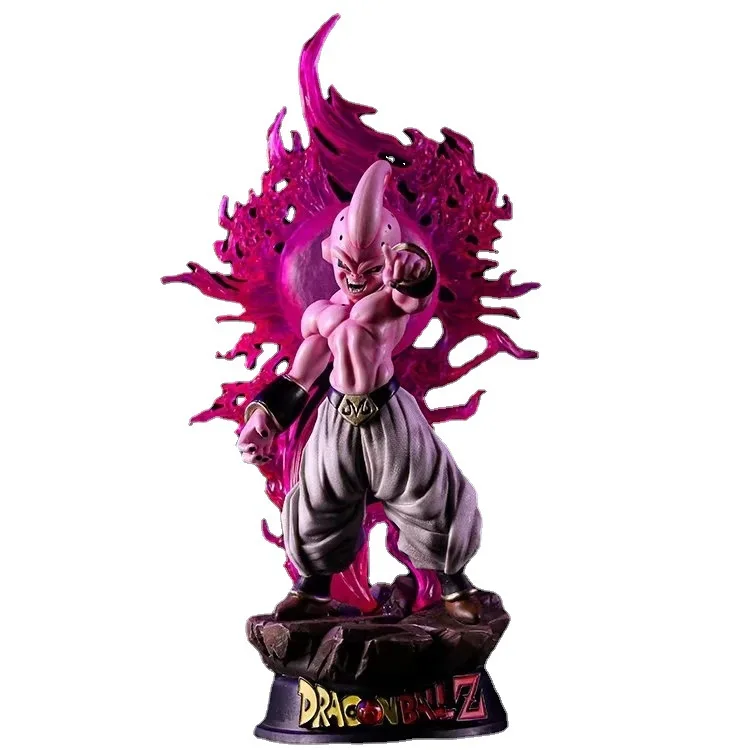 

37cm Anime Dragon Ball Z Figure GK Majin Buu with Led Light Action Figures PVC Model Toys Statue Ornaments Dolls Gifts