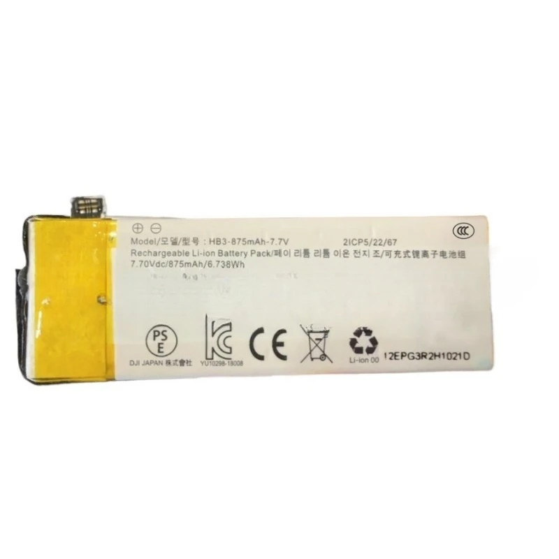 New HB3-875MAH-7.7V Replacement Battery for DJI Osmo Pocket 1 Osmo Pocket 2 Osmo Pocket II Camera Batteries