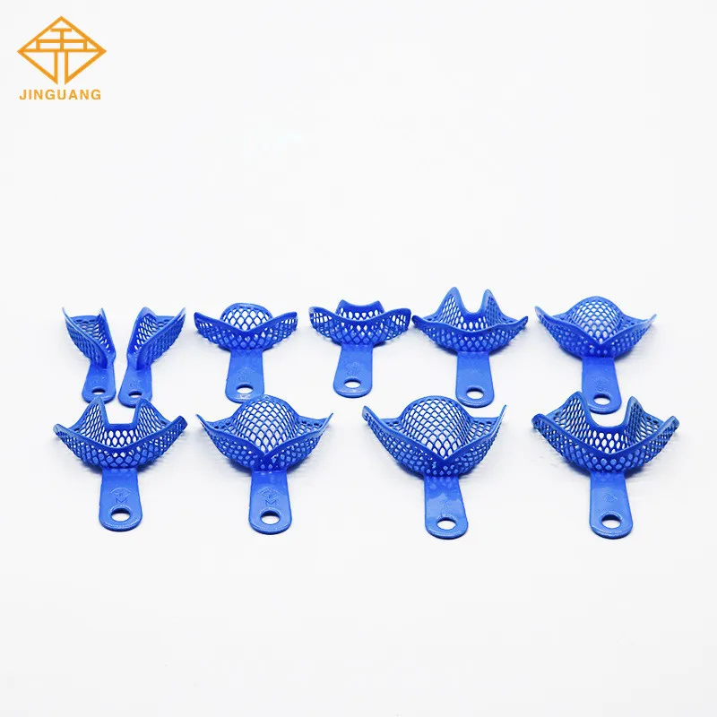 20pairs Dental PVC Impression Tray Teeth Holder L/M/S/Anterior/Quadrant Maxillary and Mandibular Trays Oral Tools Consumables