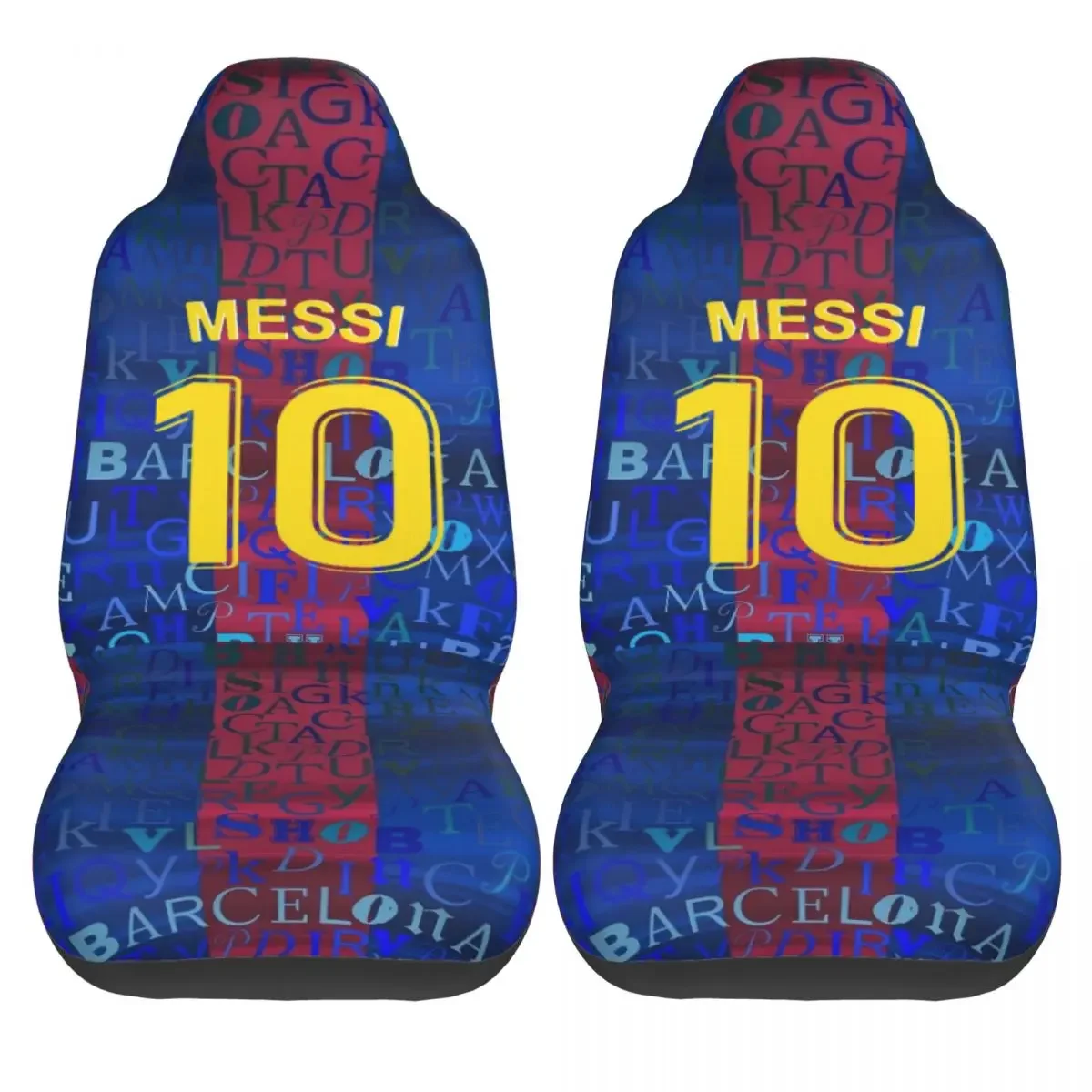 Argentina Number 10 Football Soccer Universal Car Seat Cover Four Seasons Women Messi Car Seats Covers Polyester Fishing