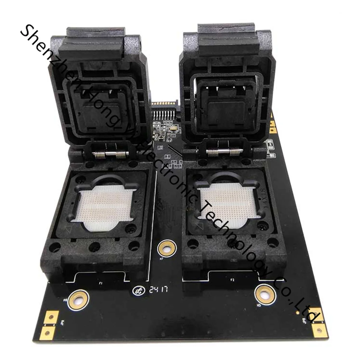 

BGA316 Electronic component socket flip test stand SSD Huirong SM2258H main control one drag two test fixture