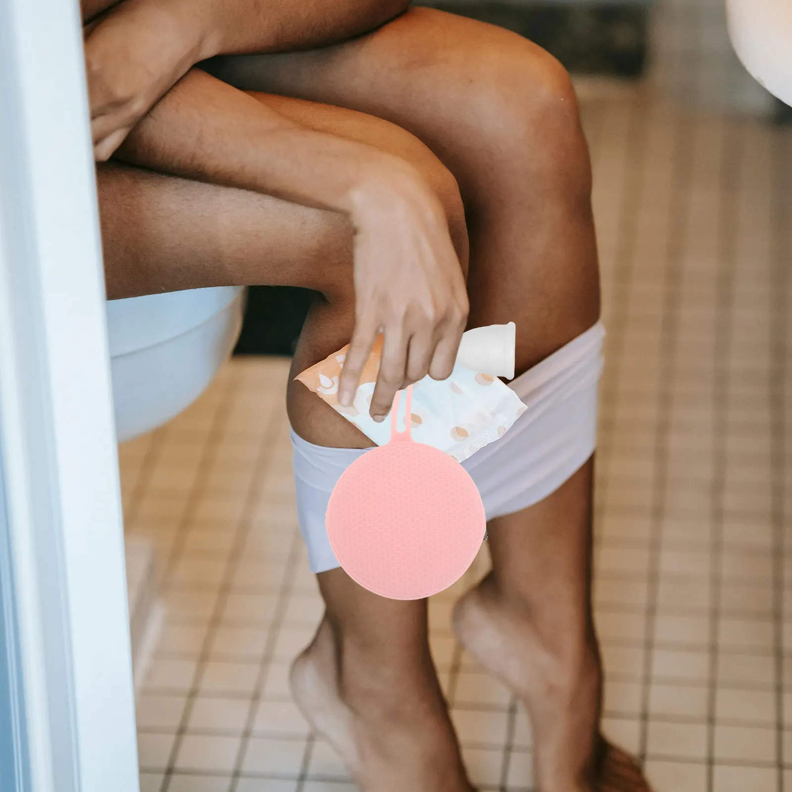 

Menstrual Cup Storage Bag Portable Period Case Dust Proof Travel Organizer Reusable Silicone Pouch Handbag Small Pack