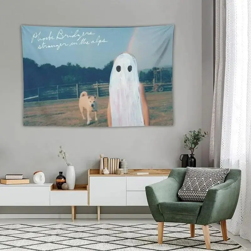 VIKAMA Phoebe Bridgers Album-Cover Wandteppich, Polyester-Wandbehang für Schlafzimmer, Wohnheim, Musikzimmer, Indie-Heimdekoration – Detail 4