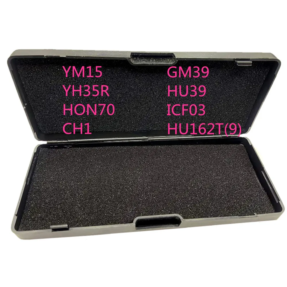 LiShi 2 in 1 YM15 YH35R HON70 CH1 GM39 HU39 ICF03 HU162T(9) HU162T(10) Decoder and Pick Locksmith Tools For Hyun dai Toyo