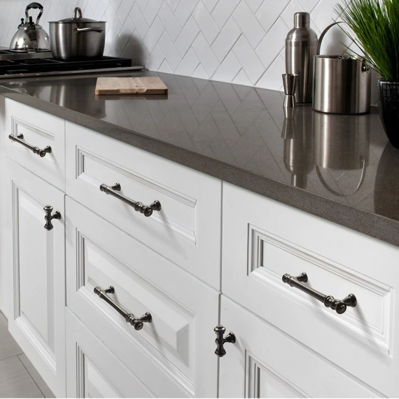 Modern minimalist light luxury gold cabinet door handles European American style for wardrobe drawer kitchen furniture
