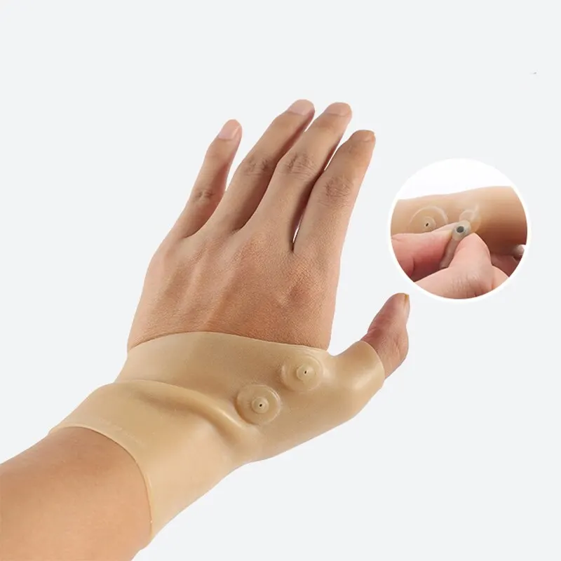 Silicone Wrist Gloves Protection Sleeve Mouse Hand Keyboard Home Laundry Washing Dishes Sore Magnet Wristband