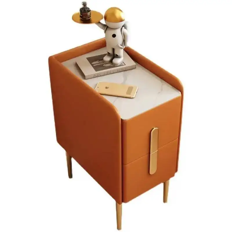 Nordischer minimalistischer Nachttisch, weiß, bequemer Nachttisch, Schlafzimmer, Schubladen, Holz, Muebles Para El Hogar, Wohnmöbel MZY