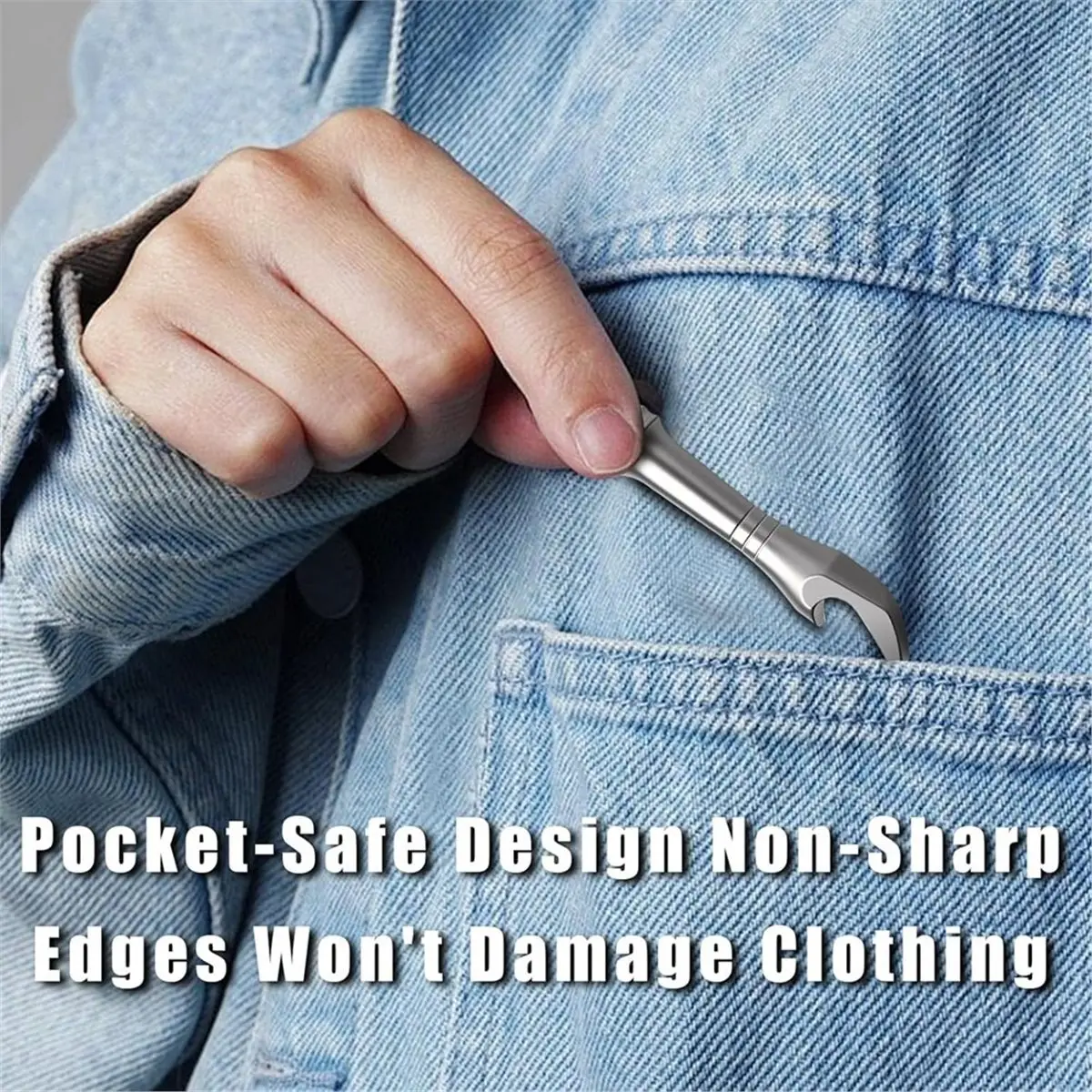 【AT48】 NEW Titanium Pry Bar Multi Tool,Pocket Pry Tool with Keychain Hole,Compact Lever Tool for Bottle Opening,Scraping