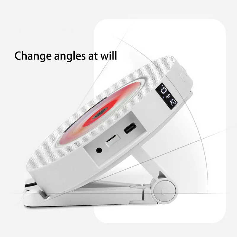 Compact record player CD player wall-mounted CD player intelligent bluetooth audio CD fetus machine portable English CD repeater