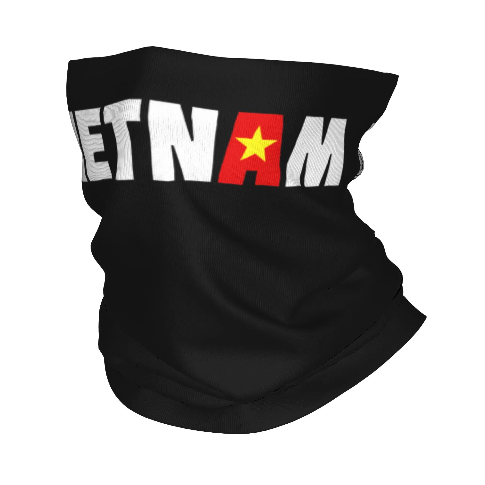 Vietnam Flag Yellow Star Asia Bandana Neck Gaiter Balaclavas Wrap Scarf Print Souvenir Headband Multi-use Riding Men Women Adult