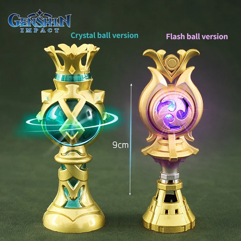 Genshin Impact Game Peripheral Weapon Fengshen Eye Venti Heart of God General Beelzebul Metal Weapon Model Ornamental Toy