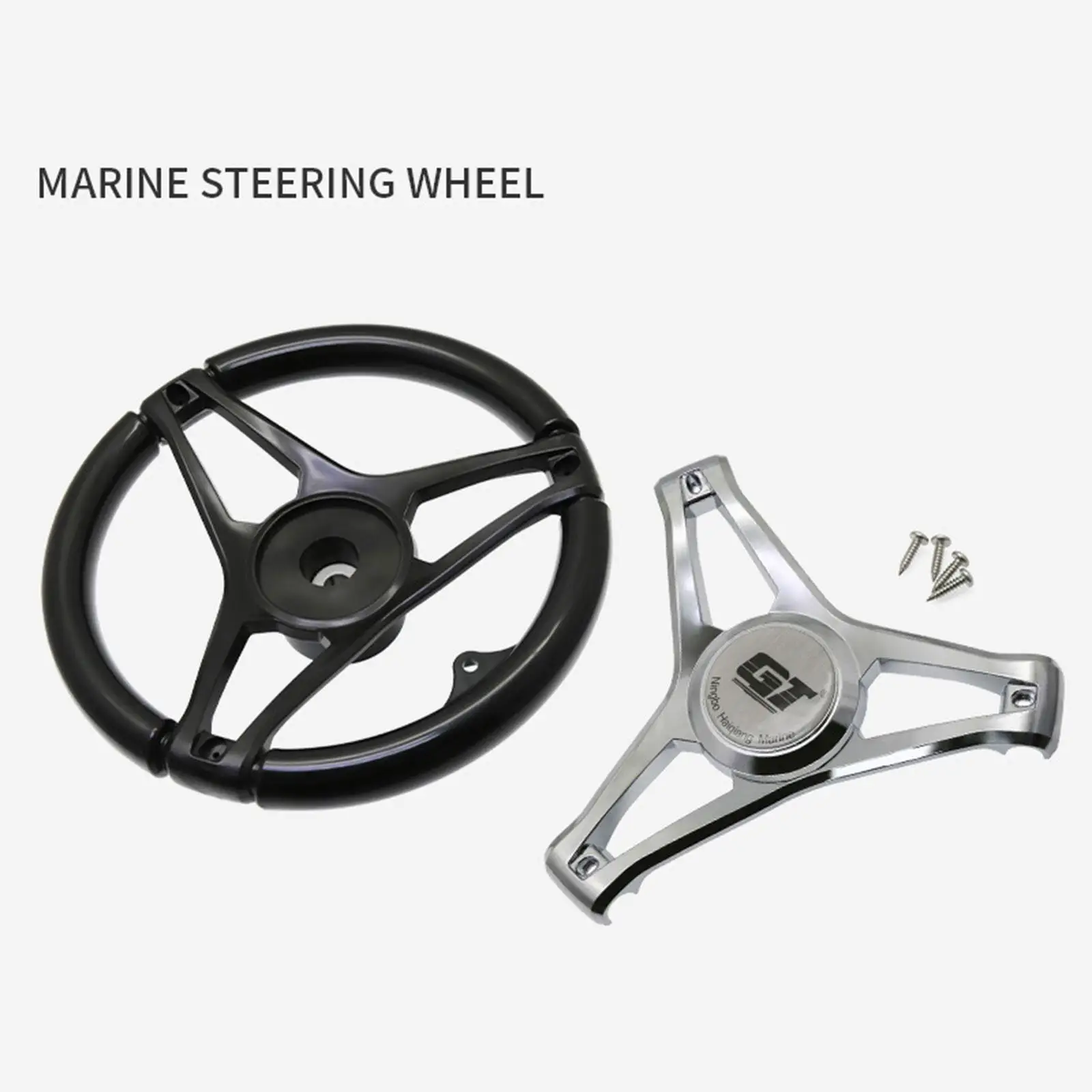 

Boat Steering Wheel Easy Installation Durable Premium 13.4" for Marine Vessels