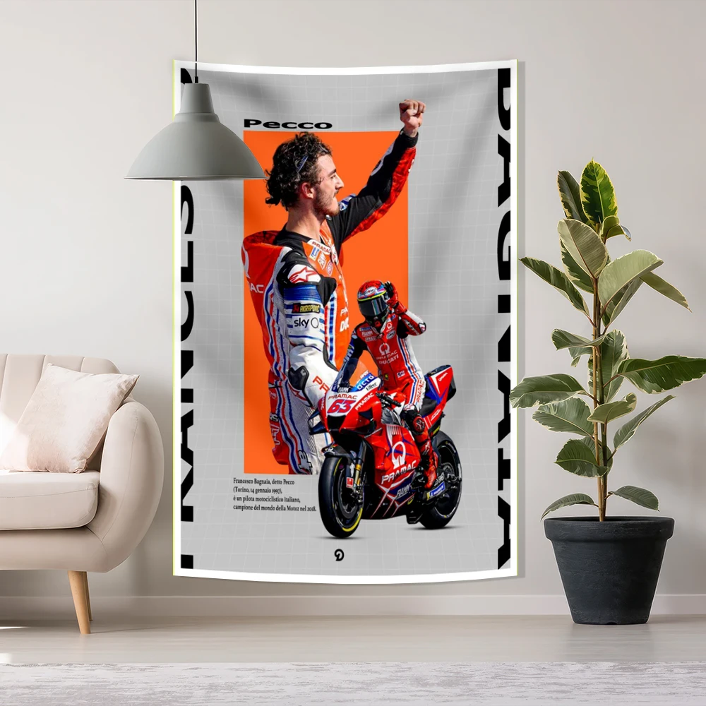 Motorcycle Tapestry Fashion Tractor Background Dormitory Bedside Garage Club Decoration Room Living Room Hanging Cloth