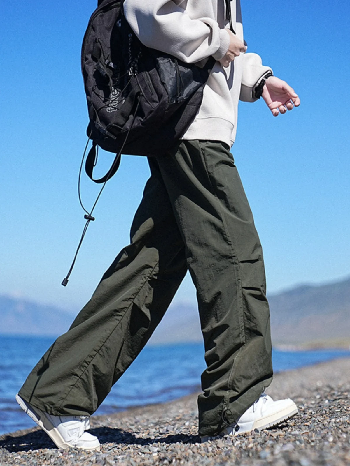 

Outdoor Workwear Pants Men's Straight Leg Casual Trousers American High Street Sle Autumn Faion Brand Breathable Cargo