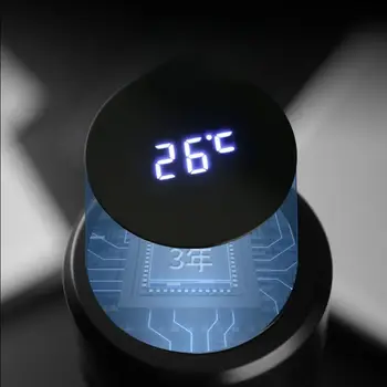 Termoska 500ml s digitálním displejem teploty a LED displejem, vakuově izolovaná inteligentní kávová láhev z nerezové oceli 304. 8 nejlepší prodej chytrý LED displej teploty šálku - №5