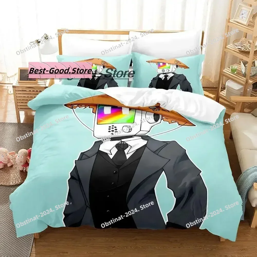 

Top Stray Game Cat and Momo Bedding Set Printed Bed Set With Pillowcase Bed Duvet Cover Soft Single Double Queen Super King Size