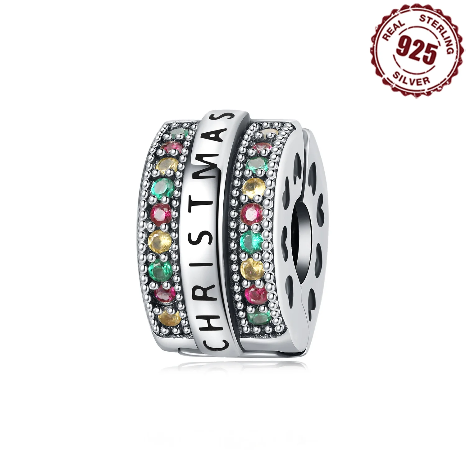 

Стерлингового серебра 925 пробы, праздничные подвески с Рождеством, позиционирующая пряжка для оригинального браслета, ювелирные изделия «сделай сам», изысканные подарки, аксессуар