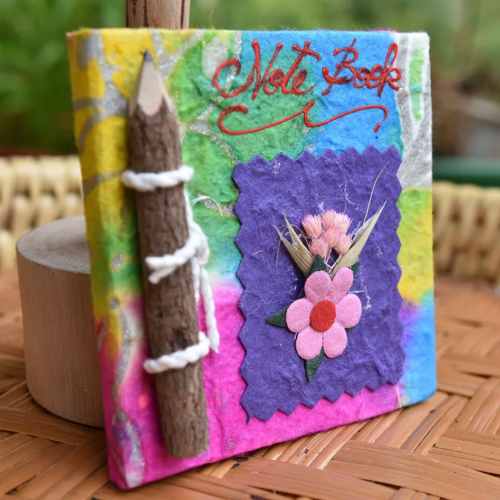 Travel Souvenir Notebook Eco-Friendly Handmade Paper Notebook Handmade Notebook Southeast Asian Vintage For Holiday Gift Travel
