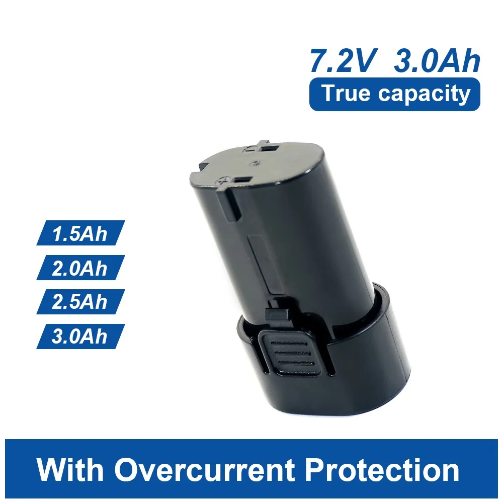 

100% New Original 7.2V 2.5Ah 3000mAh for Makita BL7010 BL0715 DF010 DF012 DF022 7.2-4 194355-2 194356-3 electric tool battery