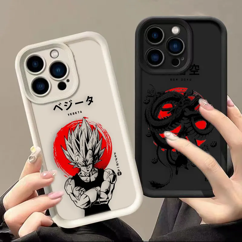 

Чехол для телефона с изображением аниме Dragon Ball Goku Vegeta для VIVO V60 V21 V23 V23E V25 V27 V27E V29 V30 V30E V40 SE V50 X80 X90 X100 X200
